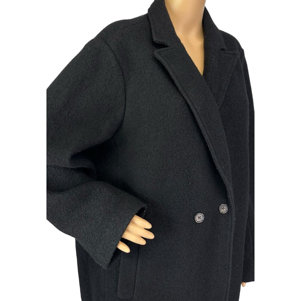 J. Crew Daphne Topcoat in Pure Italian Boiled Wool Black BM955 Plus Size 22 - Picture 11 of 14
